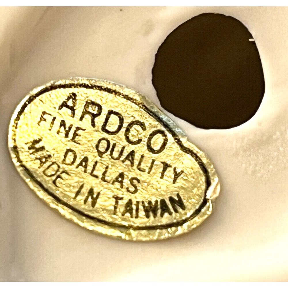 Ardco Porcelain Bunny Rabbit Figurine 5” White Pink Gray Easter Farm Decor Vtg - Picture 5 of 7